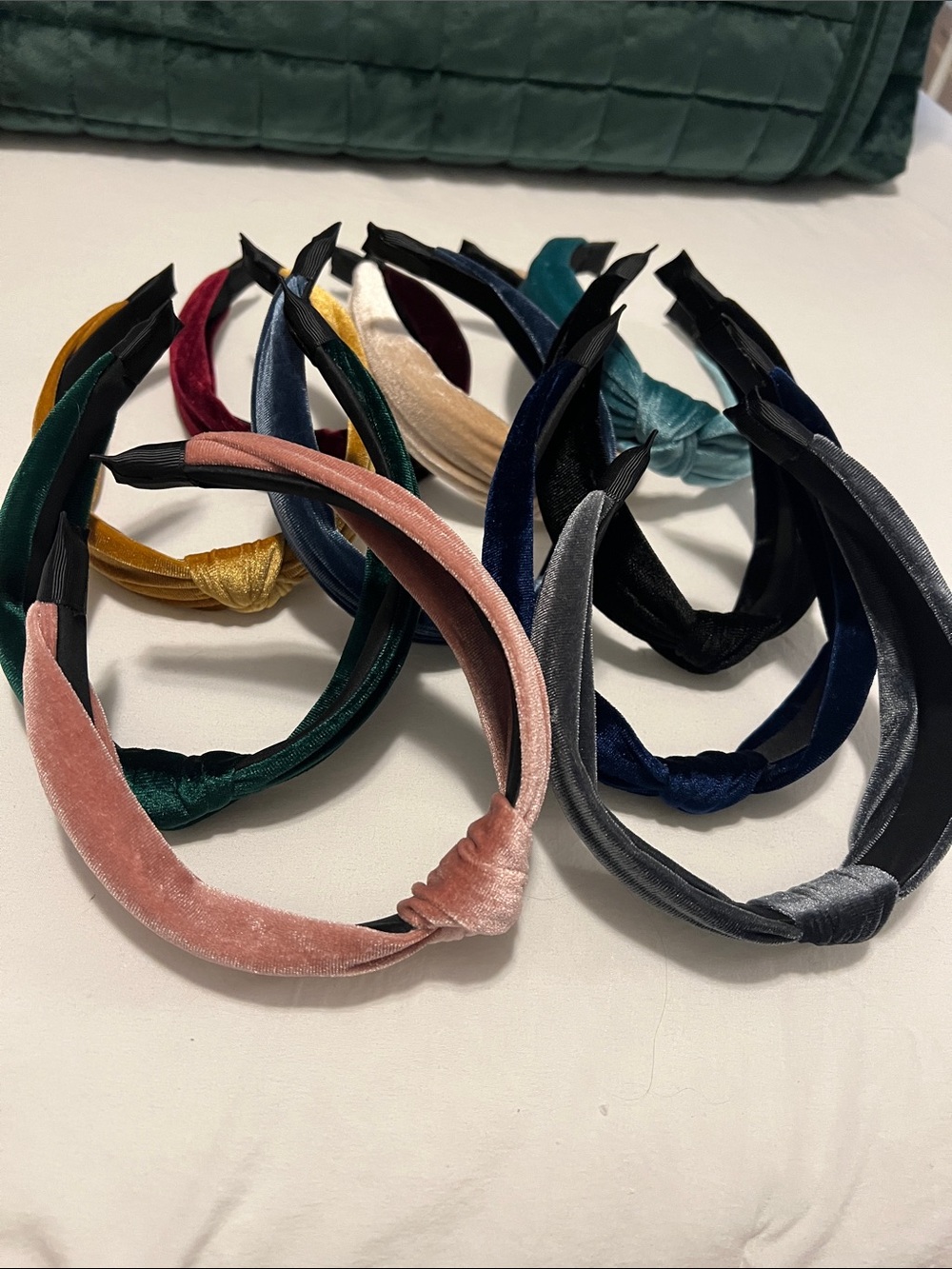 Velvet Knot Headbands - assorted colors